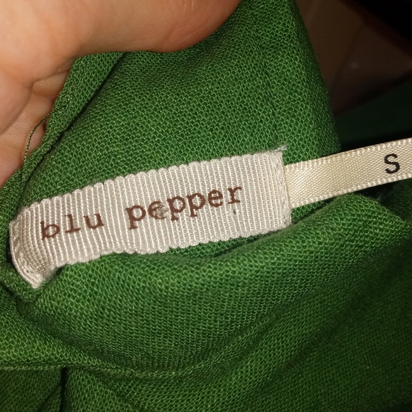 🧟Green Linen/cotton romper - Picture 4 of 8